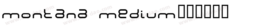 montana medium字体转换